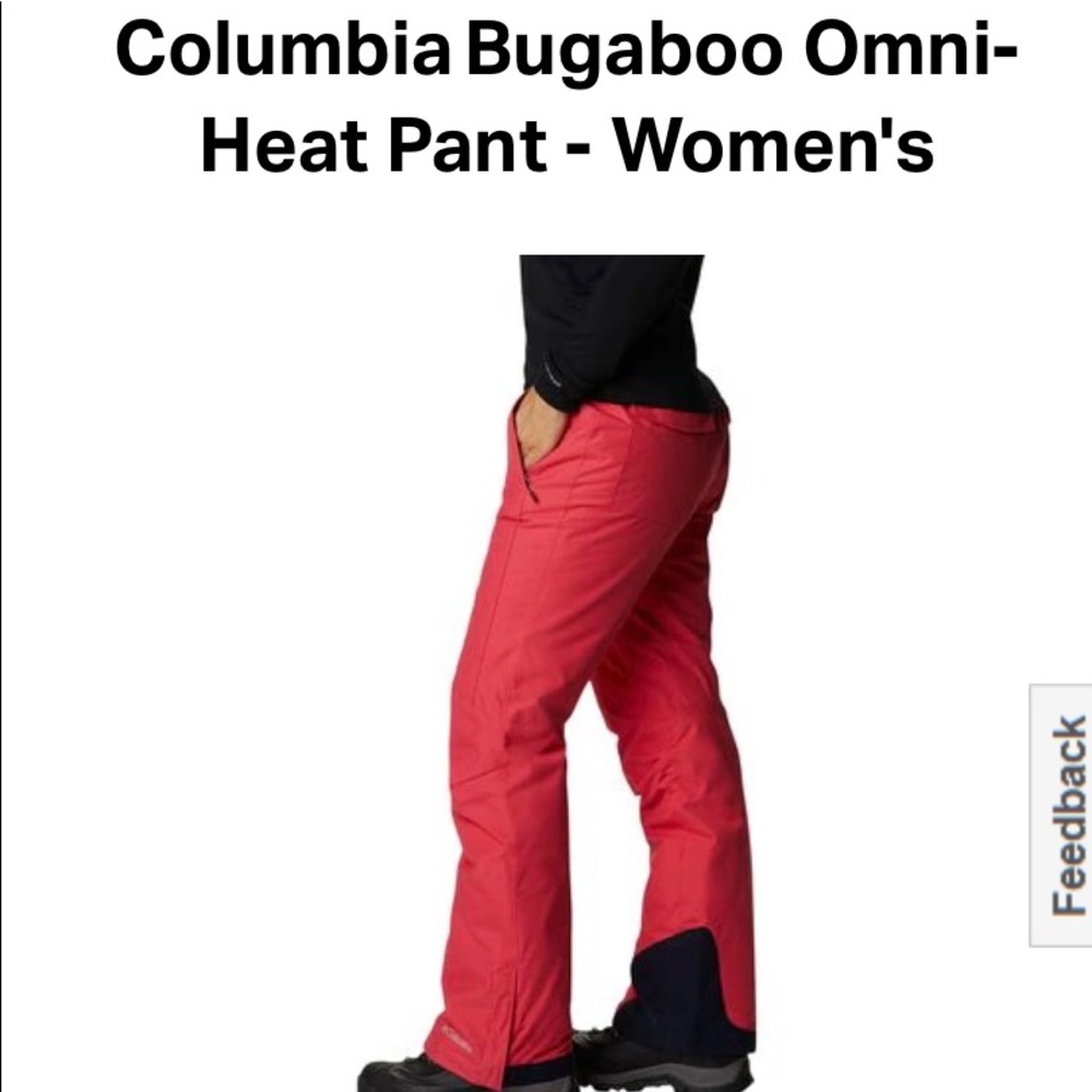 Columbia snow pants in hunter green